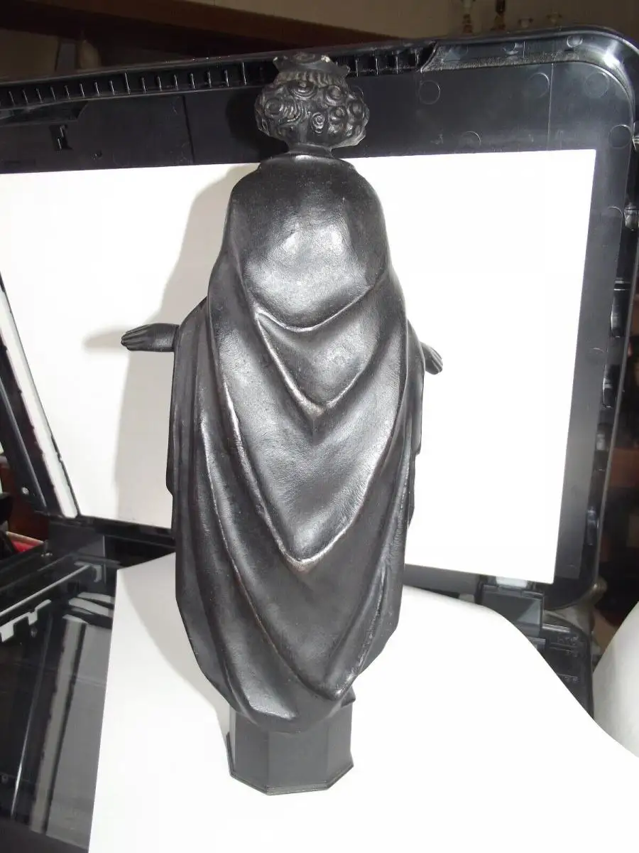 Heilige Barbara Heinrich Moshage Buderus Gusseisen große Statue 28 cm / 2705 Gr. 2