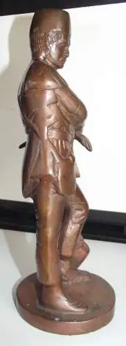 Bergbau Skulptur Kupfer Bronze Bergmann 1077 Gramm / 23 cm hoch