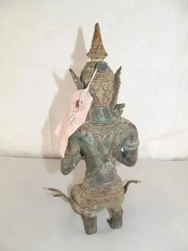 Tempelwächter Thailand Teppanom Bronze Figur Schutz Skulptur 29 cm / 2618 Gramm