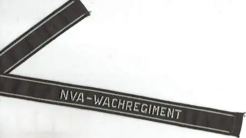 1 x DDR NVA Ärmelband " NVA Wachregiment" ungetragen gestickt