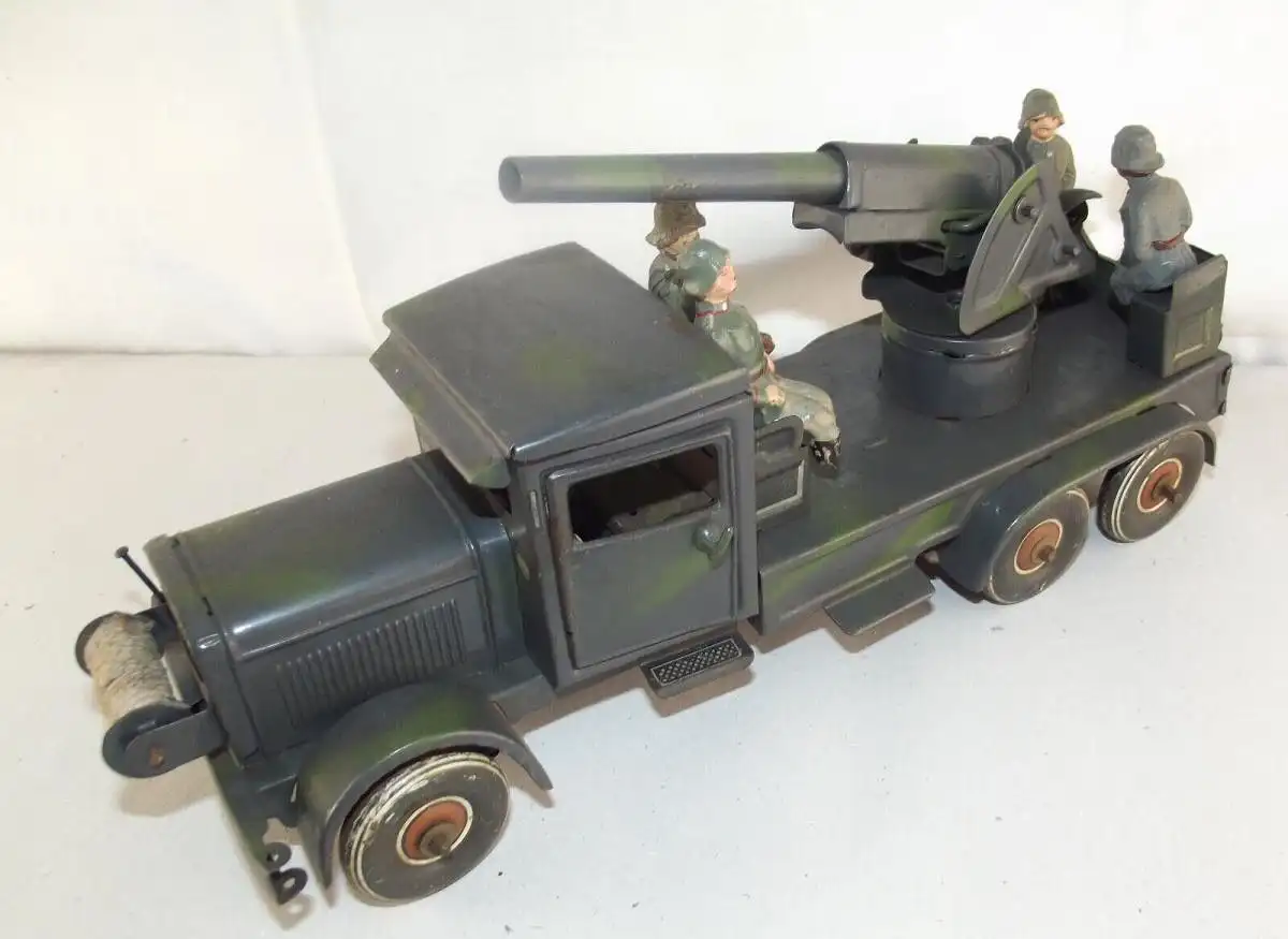 Tipp&Co Tippco Flakwagen - Flak Blechspielzeug passend Lineol 0