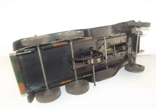 Großes Panzerauto SdKfz.3 Karl Bub Nürnberg, für Lineol u. Elastolin 36 x 13 cm