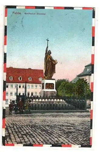 AK Hessen ; Fulda  Bonifatius Denkmal Feldpost 1917