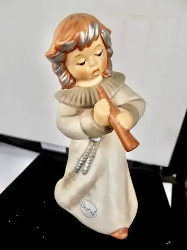Weihnachten Goebel ; Engel mit Flöte 10 cm