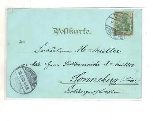 AK NRW ; Ruhrthal - Düren - Heimbach - Nideggenbrück Lithographie 1903