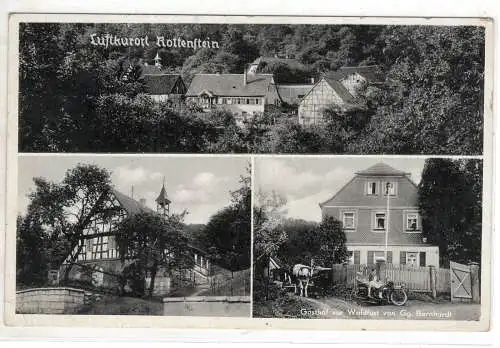 AK Bayern - Luftkurort Rottenstein im Haßgau Gasthof Waldlust Motorrad 1936