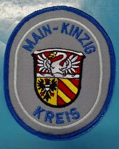 Uniform Stoff Aufnäher Patch Wappen Main Kinzig Kreis wohl Feuerwehr / Blau