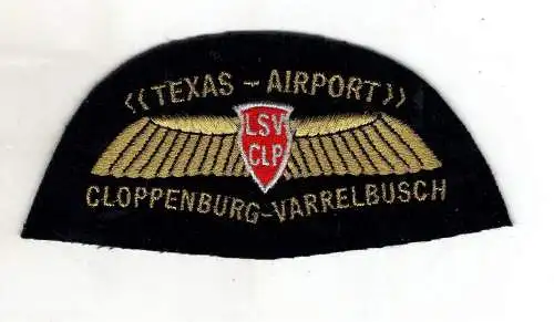 Aufnäher Patch Texas Airport Cloppenburg - Varrelbusch Flughafen