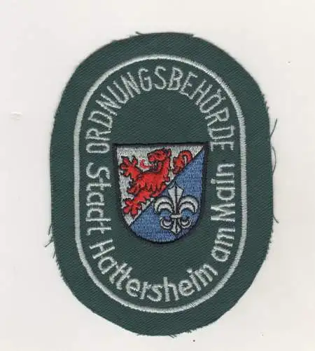 Aufnäher Patch Stadt Hattersheim am Main Ordnungsbehörde Ordnungsamt