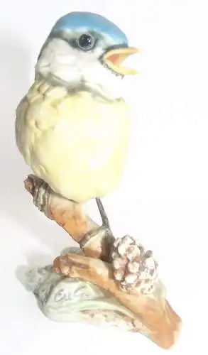 Kaiser Porzellan Vogel  Figur Blaumeise