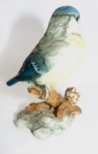 Kaiser Porzellan Vogel  Figur Blaumeise