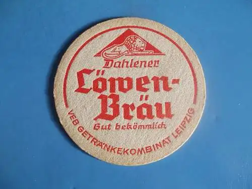 Bierdeckel - Brauerei Löwen Bräu Dahlen VEB Getränkekombinat Leipzig