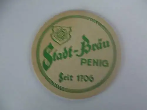 Bierdeckel - Brauerei Stadt Bräu Penig