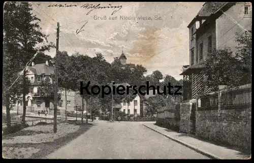 ALTE POSTKARTE GRUSS AUS NIEDERWIESA SACHSEN bei Chemnitz Kind child enfant Ansichtskarte AK postcard cpa