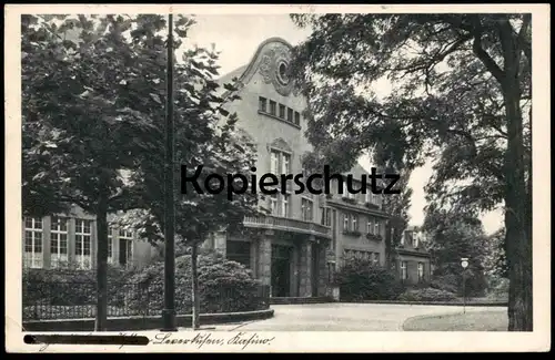 ALTE POSTKARTE LEVERKUSEN WIESDORF BAYER KASINO DRUCK I.G. FARBEN AG GESCHWÄRZT cpa postcard AK Ansichtskarte