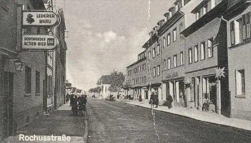 ALTE POSTKARTE BONN DUISDORF KLOSTERSTRASSE ROCHUSSTRASSE BUNDESMINISTERIUM FÜR WIRTSCHAFT LEDERER BRÄU DAB Bier beer