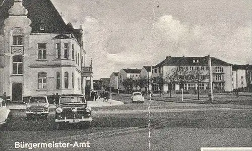 ALTE POSTKARTE BONN DUISDORF KLOSTERSTRASSE ROCHUSSTRASSE BUNDESMINISTERIUM FÜR WIRTSCHAFT LEDERER BRÄU DAB Bier beer