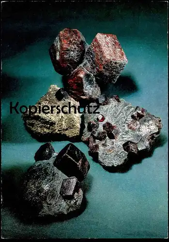 ÄLTERE POSTKARTE EDELSTEINE IN DER MEDIZIN GRANAT FOLGE II SEDA-ILDAMEN Edelstein Stein coated stone gem gemme postcard