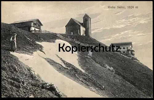 ALTE POSTKARTE HOHE SALVE 1824 M HOPFGARTEN bei Wörgl Kufstein Kitzbühel Kirche church Tirol Austria Österreich Alpen