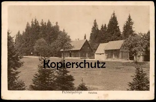 ALTE POSTKARTE FORSTHAUS KARCHES IM FICHTELGEBIRGE BEI BISCHOFSGRÜN forester's house maison forestière Ansichtskarte AK