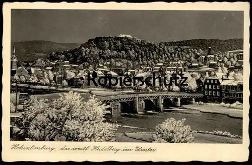 ALTE POSTKARTE HOHENLIMBURG DAS WESTF. HEIDELBERG IM WINTER HAGEN IN WESTFALEN Schnee hiver cpa postcard Ansichtskarte
