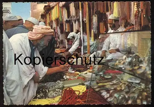 ÄLTERE POSTKARTE MERCHANTS GEMS MEDINA Uhren market watches clocks horloges Saudi-Arabien l'arabie saoudite Saudi Arabia