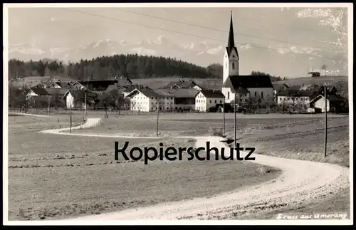 ALTE POSTKARTE GRUSS AUS AMERANG PANORAMA LANDKREIS ROSENHEIM CHIEMGAU Ansichtskarte AK cpa postcard