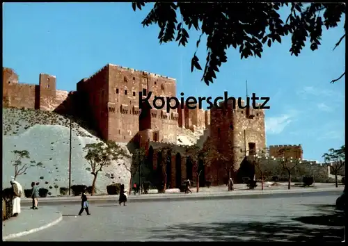 ÄLTERE POSTKARTE ALEPPO LA CITADELLE ALEP The Citadel Syrie Syria Syrien cpa postcard Ansichtskarte AK