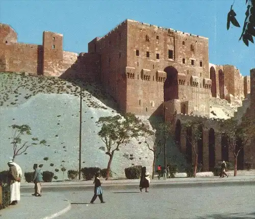 ÄLTERE POSTKARTE ALEPPO LA CITADELLE ALEP The Citadel Syrie Syria Syrien cpa postcard Ansichtskarte AK