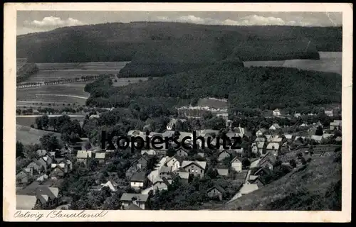 ALTE POSTKARTE OSTWIG SAUERLAND PANORAMA 1940 Feldpost Bahnpost Bestwig bei Arnsberg Ansichtskarte AK postcard cpa