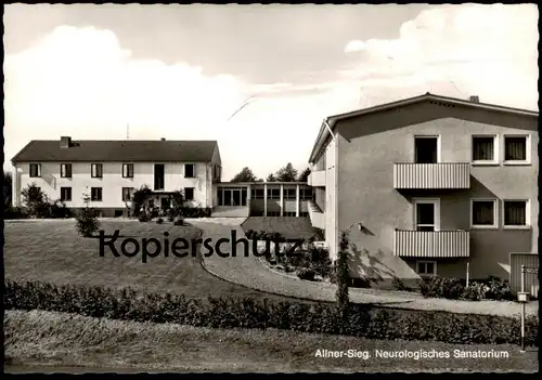 ÄLTERE POSTKARTE ALLNER SIEG NEUROLOISCHES SANATORIUM 1968 HENNEF hospital Ansichtskarte cpa postcard AK