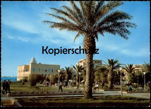 ÄLTERE POSTKARTE LATTAKIA HOTEL AL-SYAHA Al-Siaha Lattaquié garden jardin Syrie Syria Syrien cpa postcard Ansichtskarte