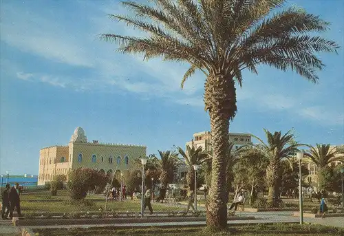 ÄLTERE POSTKARTE LATTAKIA HOTEL AL-SYAHA Al-Siaha Lattaquié garden jardin Syrie Syria Syrien cpa postcard Ansichtskarte