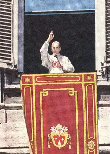 ÄLTERE POSTKARTE ANNO SANTO ROMA 1975 PAPST PAULUS PAUL VI. Papa Paolo VI. pape pope Vatikan Rom cpa postcard AK
