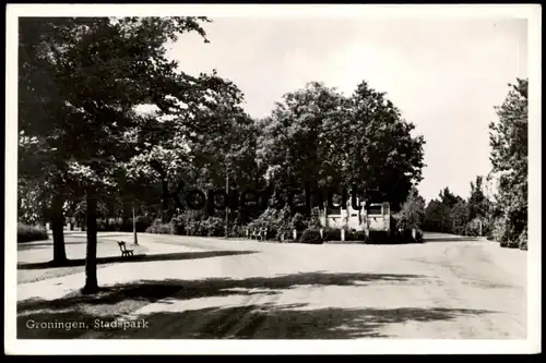 ÄLTERE POSTKARTE GRONINGEN STADSPARK SCHOLTENMONUMENT Monument Denkmal Park Ansichtskarte AK cpa postcard