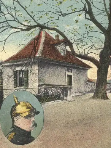 ALTE POSTKARTE GÖTTINGEN BISMARCKHAUS PORTRÄT VON BISMARCK Haus Bismarckhäuschen Ansichtskarte AK postcard cpa