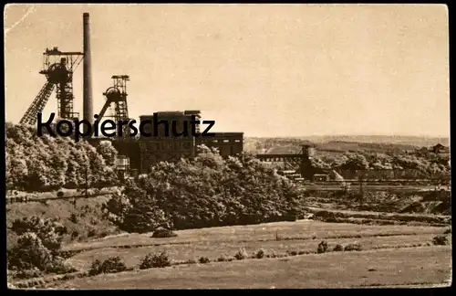 ALTE POSTKARTE GRUBE VELSEN ZECHE SCHACHT coal-mining mine de charbon Bergbau Saarbrücken Klarenthal Rosseltal AK