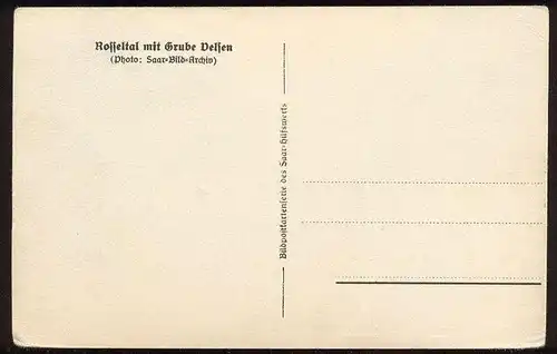 ALTE POSTKARTE GRUBE VELSEN ZECHE SCHACHT coal-mining mine de charbon Bergbau Saarbrücken Klarenthal Rosseltal AK