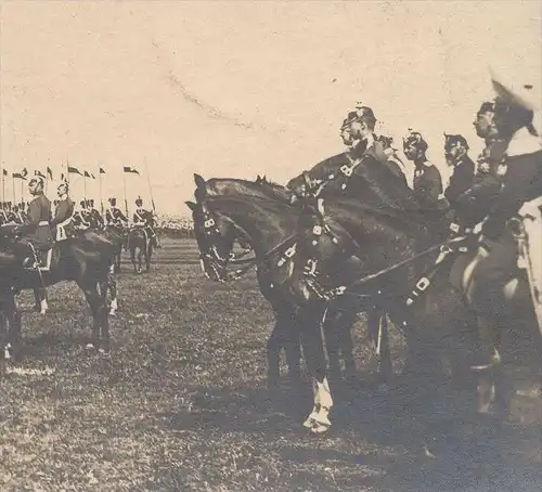 ALTE POSTKARTE KAISER-PARADE AUF DER VENNHEIDE BEI MÜNSTER IN WESTFALEN Kaiser Wilhelm Berg Fidel Hiltrup Ansichtskarte