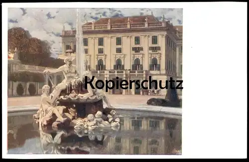 ALTE KÜNSTLER POSTKARTE RAIMUND GERMELA WIEN SCHLOSS SCHÖNBRUNN BRÜDER KOHN B.K.W.I. Vienna Vienne Ansichtskarte AK cpa