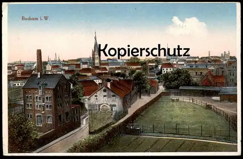 ALTE POSTKARTE BOCHUM IN WESTFALEN PANORAMA Totalansicht Gesamtansicht Westfalen Ansichtskarte AK postcard cpa