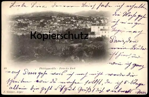 ALTE POSTKARTE PHILIPPEVILLE PRIS DU FORT SKIKDA 1905 Alger Algerien Algérie Algeria cpa postcard AK Ansichtskarte