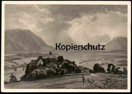 ALTE KÜNSTLER POSTKARTE GUSTAV TRAUB WERDENFELSER LAND MÜNCHEN HAUS DER DEUTSCHEN KUNST HDK postcard cpa Ansichtskarte
