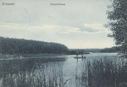 ALTE POSTKARTE DROSSEN ZEUSCHTSEE OSNO LUBUSKIE Czyste Wielki Slubicki Brandenburg Neumark Polska Poland Polen postcard