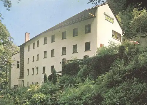 ÄLTERE POSTKARTE HOTEL PENSION ALBACHMÜHLE ALBACHTAL BEI BITBURG SÜDEIFEL ALBACH Familie Hansen Wasserliesch Konz