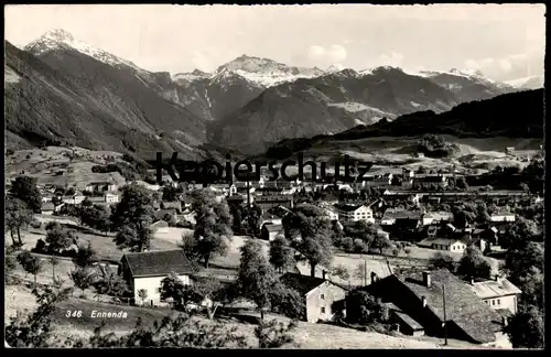 ÄLTERE POSTKARTE ENNENDA TOTALANSICHT BERGE Glarus Suisse Switzerland Schweiz Helvetia Ansichtskarte postcard cpa AK