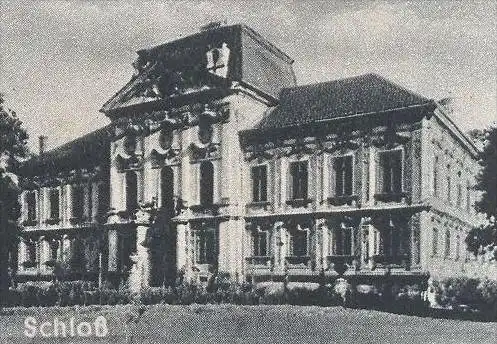 ALTE POSTKARTE GRUSS AUS DEUTSCH-KRAWARN KR. RATIBOR DEUTSCHES HAUS SCHULE SCHLESIEN Kravare ve Slezsku Sleszko Ceska AK