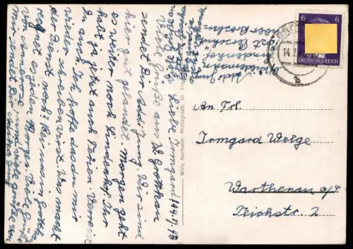 ALTE POSTKARTE GRUSS AUS DEUTSCH-KRAWARN KR. RATIBOR DEUTSCHES HAUS SCHULE SCHLESIEN Kravare ve Slezsku Sleszko Ceska AK