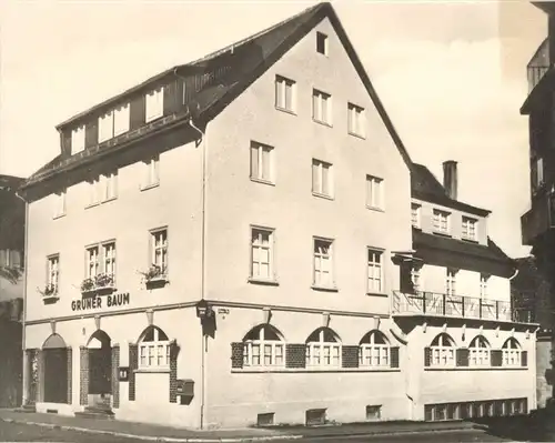 ALTE POSTKARTE HEIDENHEIM BRENZ GASTHOF UND METZGEREI GRÜNER BAUM ZENTRALHEIZUNG BES. MAX JOOSS Ansichtskarte postcard