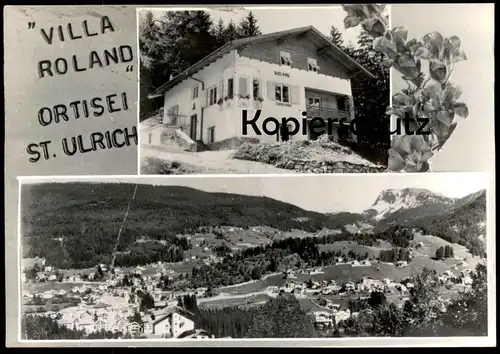 ÄLTERE POSTKARTE ORTISEI ST. ULRICH VILLA ROLAND BOZEN Alto Adige Val Gardena Dolomiti Italia italy cpa postcard AK